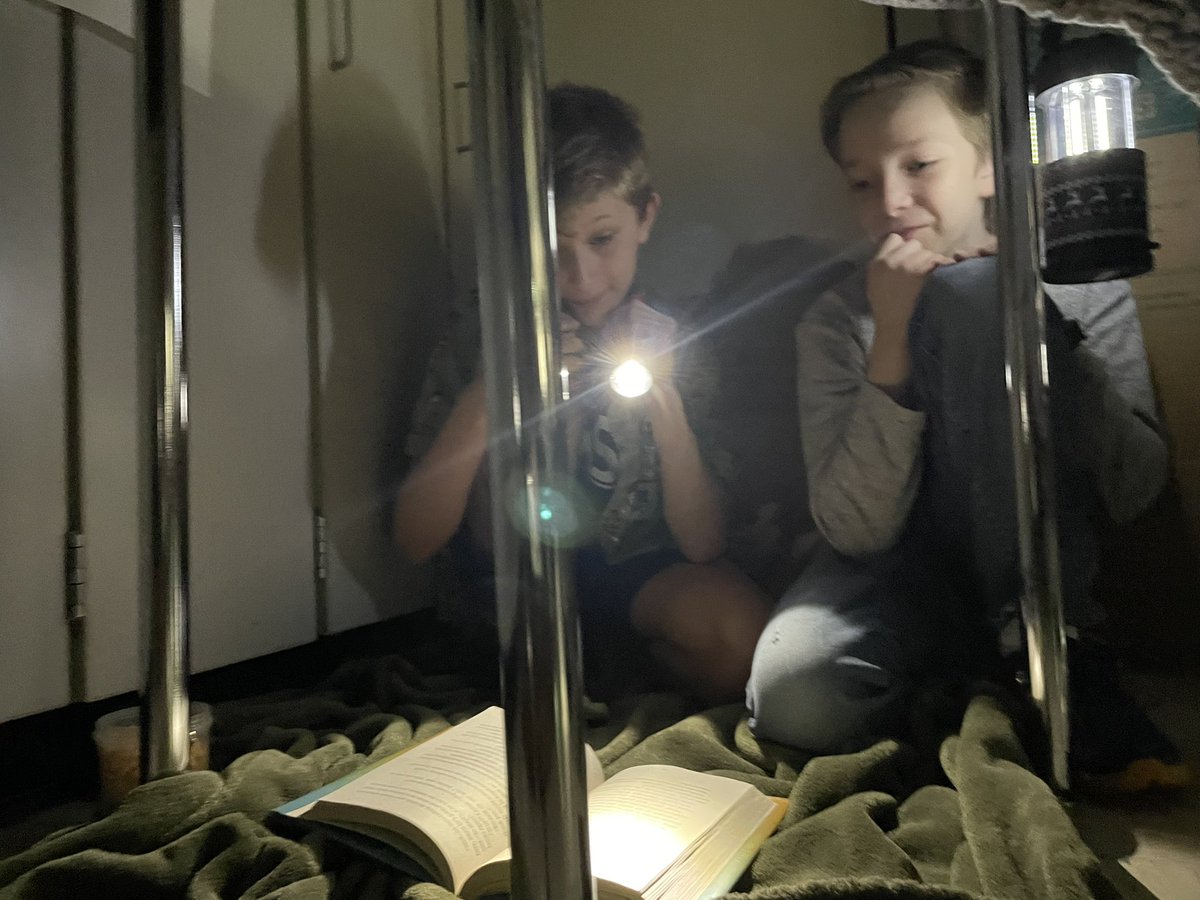 MsMeehan421's tweet photo. Camping and reading Amal Unbound in ELA.  #NationalReadingMonth @FUFSD_GH @FUFSD_SSSeward @FUFSD https://t.co/lQjedD4YdB