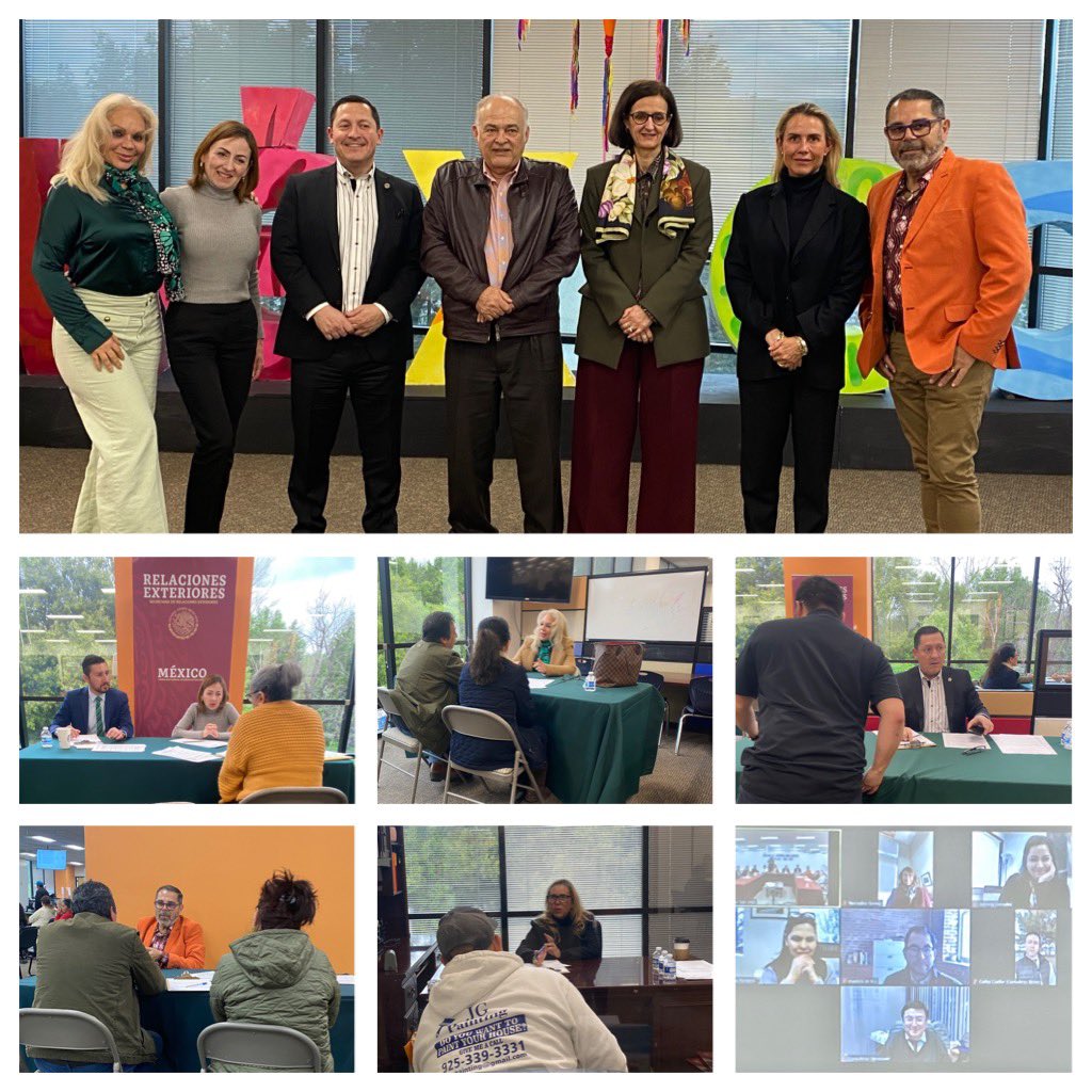 consulmexsjo's tweet photo. La 2a jornada de la Feria de Notaría en @consulmexsjo y el conversatorio entre representaciones consulares concluye con la atención gratuita a más de 120 connacionales y un diálogo proactivo con miembros del Colegio Nacional del Notariado Mexicano @notariadomex @AlejBolognaZ https://t.co/hLuAaKnTEt
