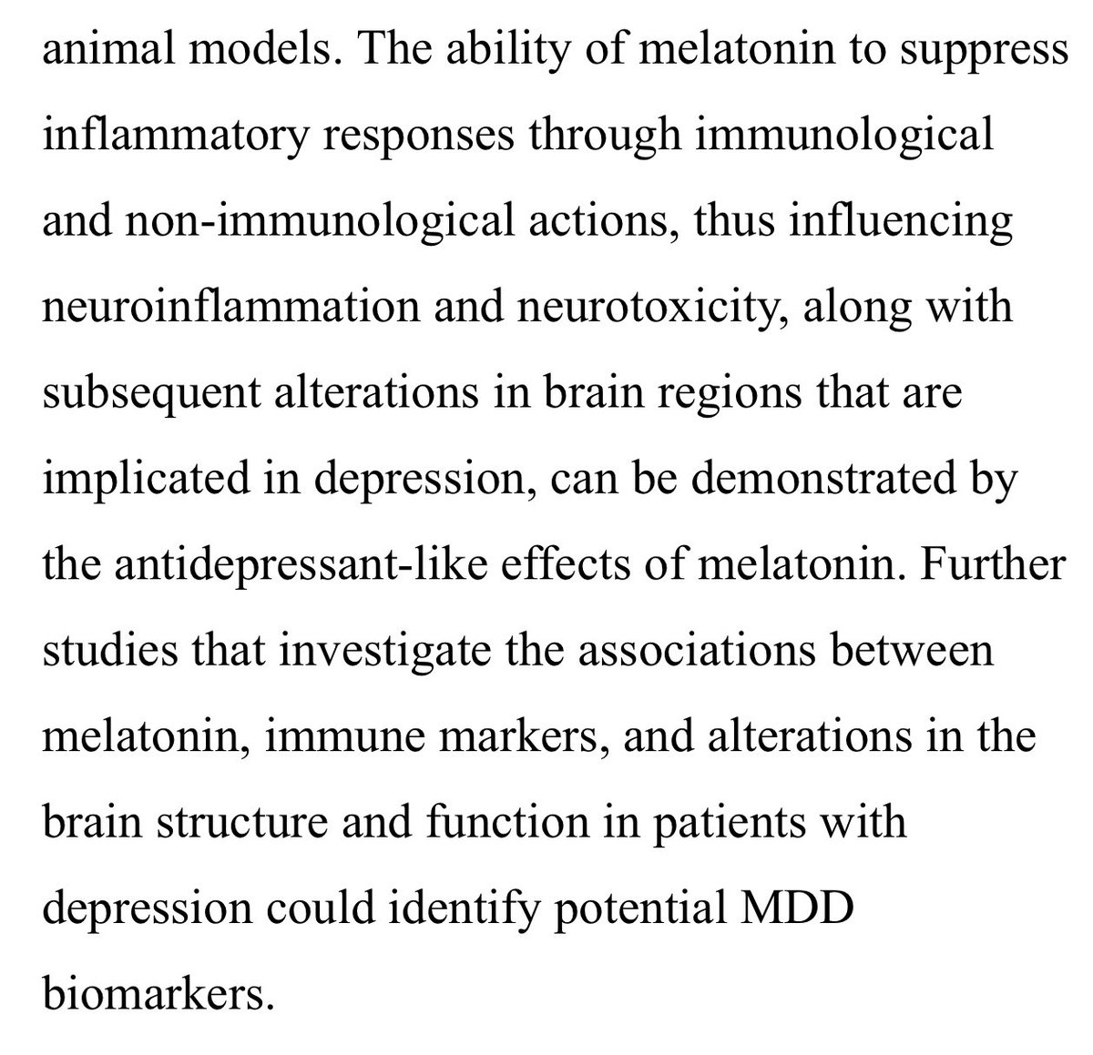 Grimhood's tweet photo. Associations between Melatonin, Neuroinflammation, and Brain Alterations in Depression https://t.co/r7mRVzOwAb

Bright days, dark nights. #BDDN https://t.co/kCsMLBSmk3
