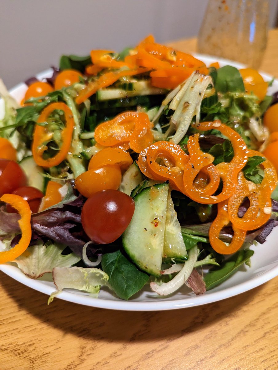 TD2timeMVP's tweet photo. Steak dinner by Rebecca. 🥩 Homemade salad dressing. 🥗 @chehalemwines 🍷 🤤 #Ribeye #CostcoSteak #rgli🍴 https://t.co/p6NT8KKna3