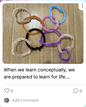 igeeducators's tweet photo. Beautiful insights into the importance of conceptual learning and the type of learning it provides for students. Always powerful to ask learners (of any age) to represent their understanding of their learning. Giving opportunities for creativity and materiality. #creativity https://t.co/vxJfwxtoLh