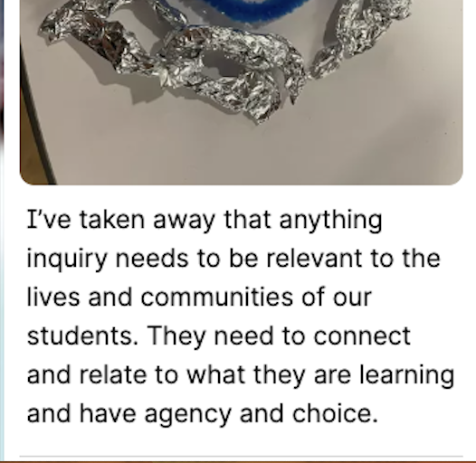 igeeducators's tweet photo. Beautiful insights into the importance of conceptual learning and the type of learning it provides for students. Always powerful to ask learners (of any age) to represent their understanding of their learning. Giving opportunities for creativity and materiality. #creativity https://t.co/vxJfwxtoLh