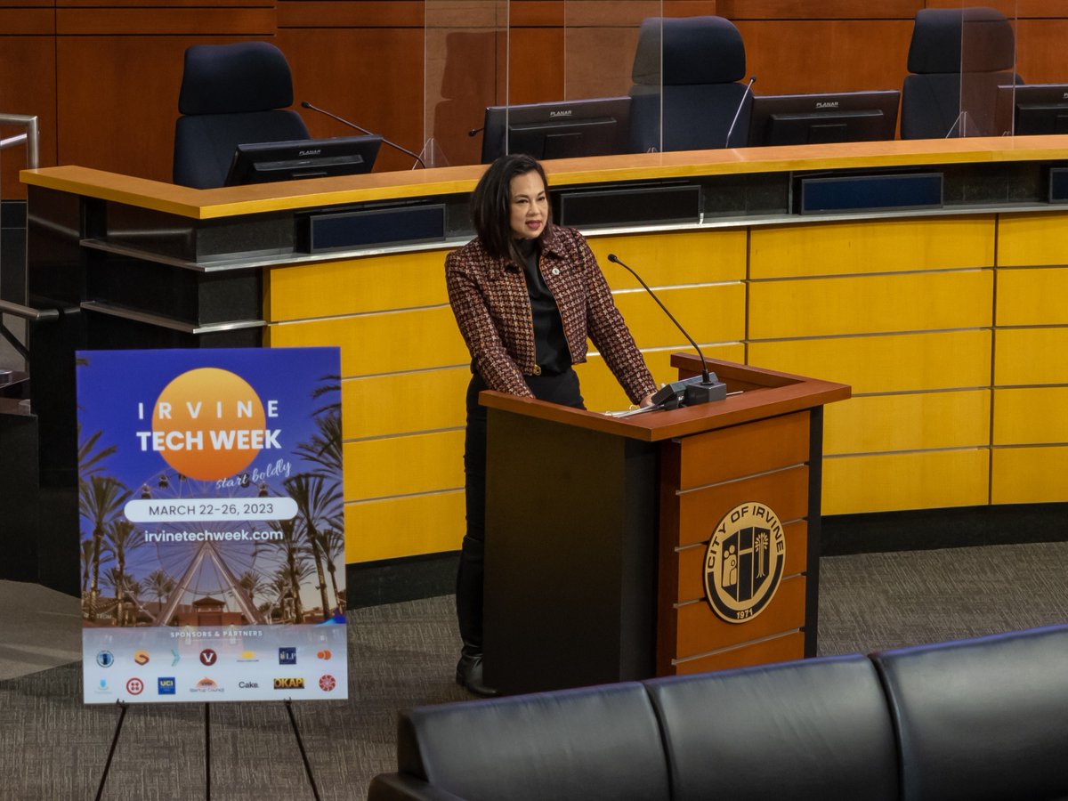 City_of_Irvine's tweet image. The first day of #IrvineTechWeek was a great success! We are so pleased to have hosted the kick-off event at City Hall last night. Our thanks go out to everyone who attended. View photos from the event at bit.ly/3z2wyQX.  

ℹ️ irvinetechweek.com

#WeAreIrvine