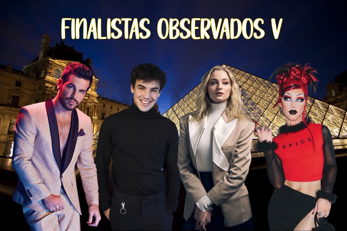 2Observados's tweet photo. @Mario_OB5 @Oscar_OB5 @Sophie_OB5 y @Spice_OB5 enhorabuena, sois los 4 finalistas de esta edición. https://t.co/XJmRUZft5u