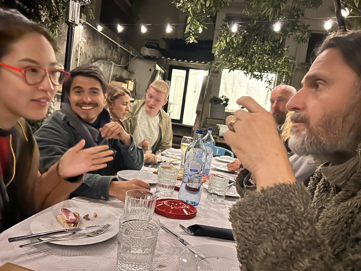 iamjohnellison's tweet photo. Such an amazing dinner AFTER @ReFiLisboa under a lemon tree beside flowering jasmine. 

So grateful to have a vibrant community forming around an emerging vision of regeneration here in this place. A https://t.co/SEkPBpQvpF