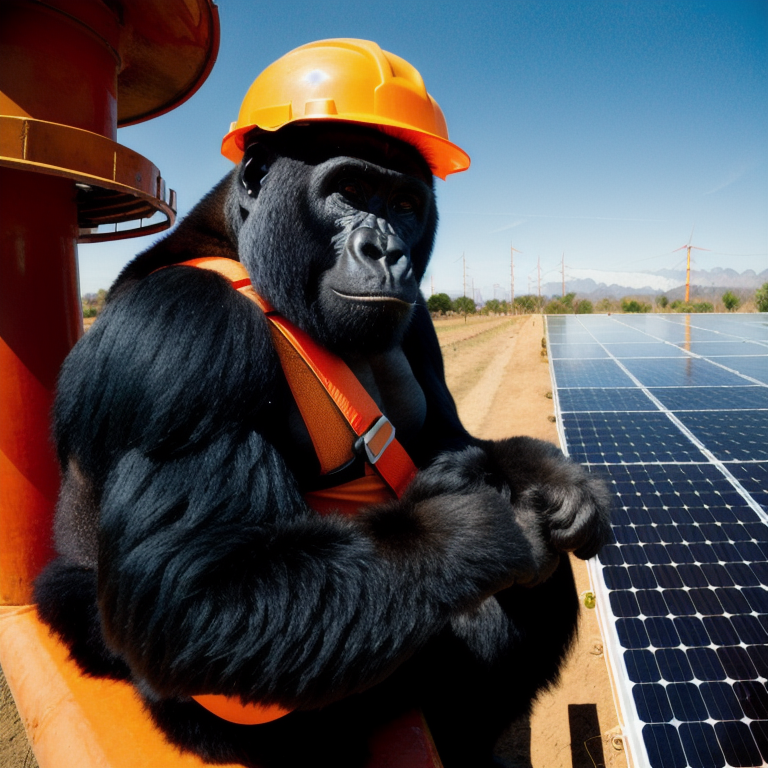 solarinstall's tweet photo. You'll go bananas over solar energy!

> Follow us for more daily #solarart #digitalart #uniqueconcepts #aiart
> Art generated using #stablediffusion

#ai #midjourney #midjourneyart #chatgpt #solar #solarenergy #solarpower #solarpanels #renewableenergy #solarpowered https://t.co/hBSCnByqG4
