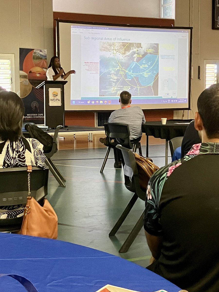 debbishdotcom's tweet photo. Day 2 of the Western Cape Futures Symposium. This session is focussing on tourism in Cape York and the Torres Strait and we’re hearing from Fraser about Masig Island.
#WCFS https://t.co/eQirzJML9P