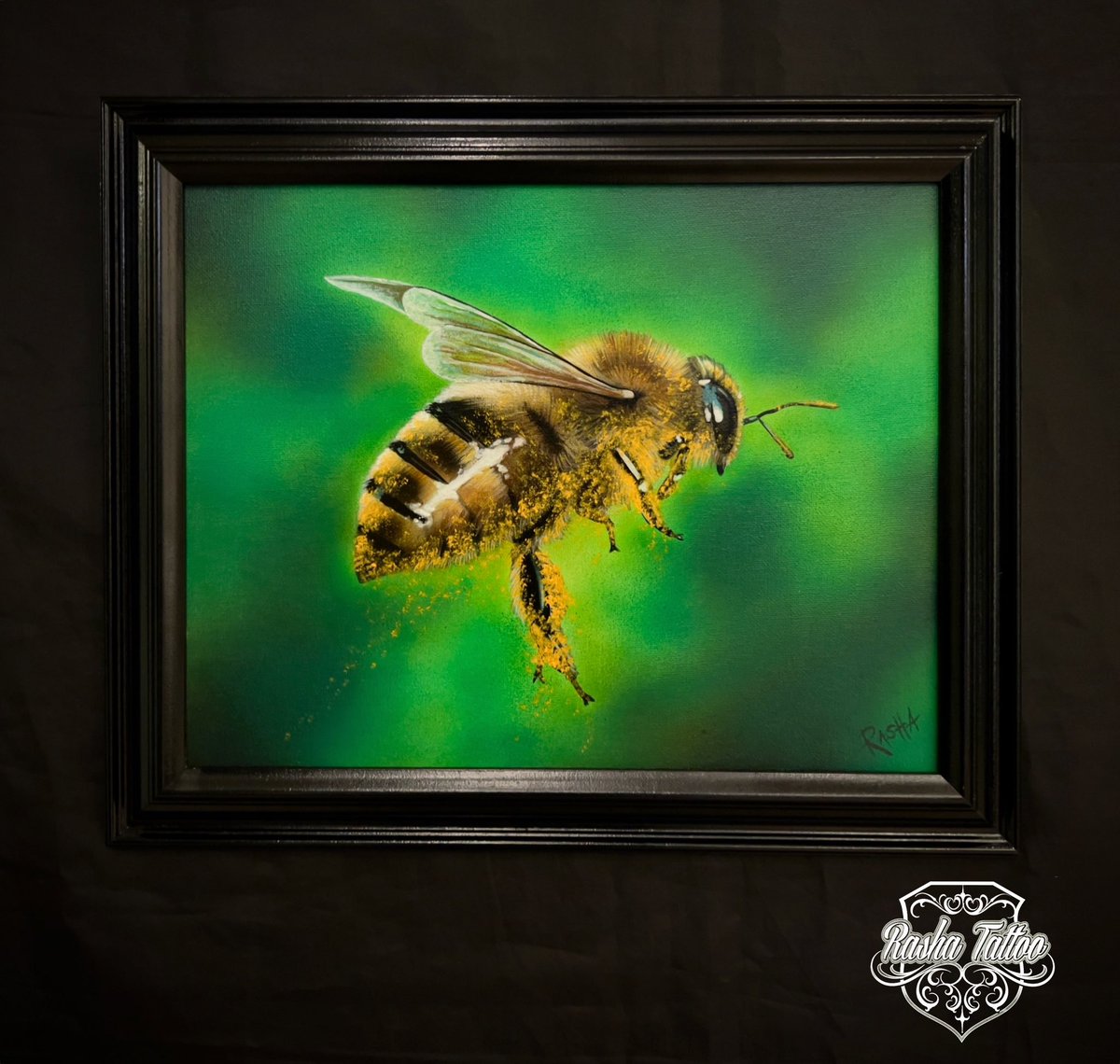 Rashatattoo's tweet photo. Just finished this “Essence of Life” 🐝 acrylic on canvas, 11 by 14 inches
#rashatattoo #pentictontattoostudio #beepainting #beelove #beehappy #art #insecttattoo #painting #decor #pentictonartist #pentictonart #pentictonartscouncil #pentictonartgalleries #pentictonartgallery https://t.co/Q5JLHXfRVq