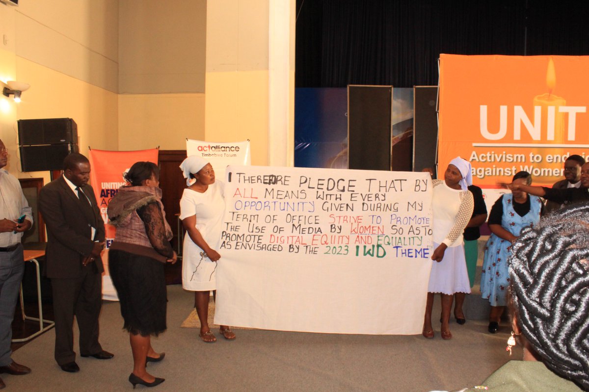 AWET_Apostolic's tweet photo. @AWET_Apostolic joined other faith actors such as @act_zim, @zccinzim, @MEDRA, @EFZZIMBABWE and @PadareMen, for women's Day commemorations @AnglicanCathedral in Harare. We continue to commemorate women in the month of March. https://t.co/QRK9ExP9VE