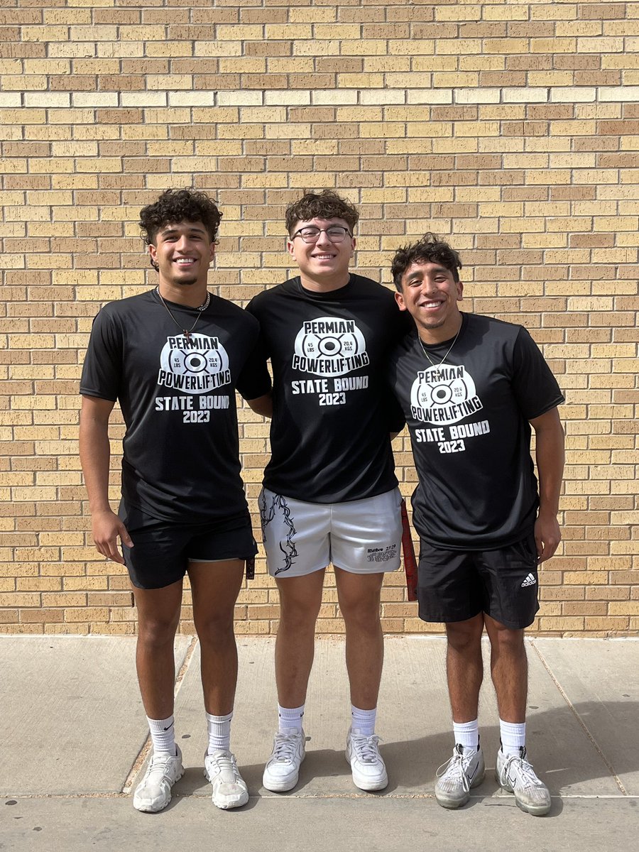 These Regional Champions are State Bound this weekend. So proud of these three boys for working so hard to achieve their goals!  Way to represent! <a href="/EctorCountyISD/">Ector County ISD</a> <a href="/MojoPL1/">Permian Panthers Powerlifting</a>