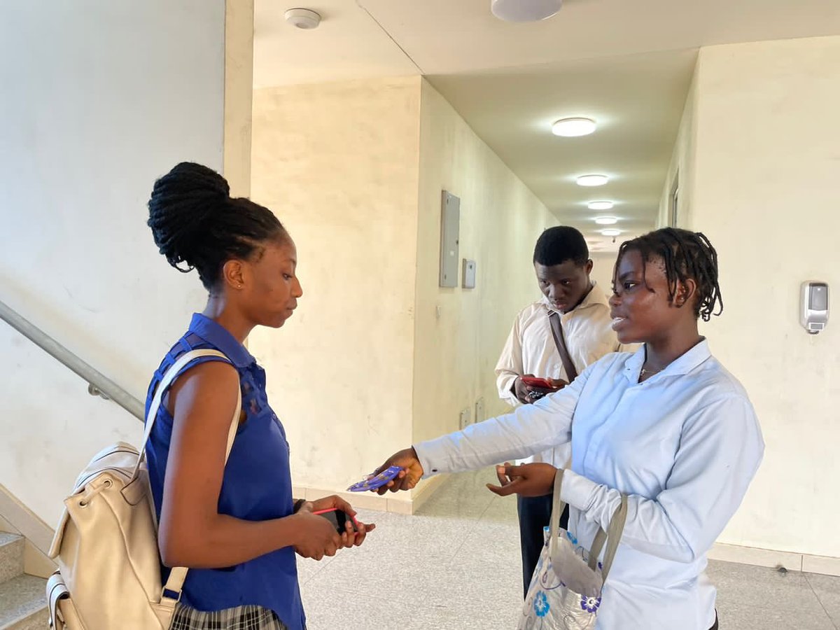 ruth_fiagbe's tweet photo. Ghana liberation Party’s “Emergency pad” Campaign. 
The Ghana liberation party (GLP) embarked on a campaign that was aimed at providing sanitary towels to female students for emergency purposes today at the UniMAC-GIJ Dzorwulu campus.@TDzineku @kodwoboateng @nmediacourse https://t.co/fBLjpxBu4v