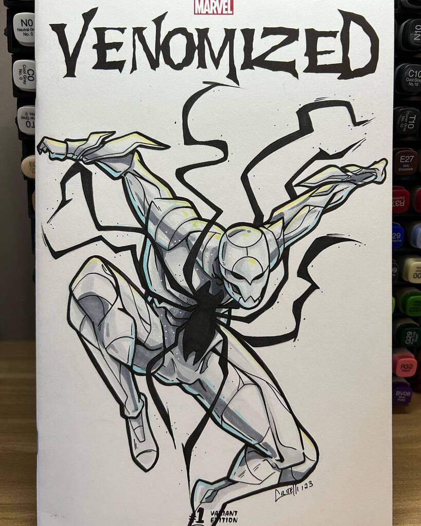 JoeCritelliJr's tweet photo. Some commission covers recently done! 
….
#vemomized #venom #poisonspiderman #spiderman #superspiderman #superman #deadpool #fanart #marvel #comics #comiccovers #sketch #artist #copic #art #illustration https://t.co/Xxx37LhCbp https://t.co/YVSGKgnGDM