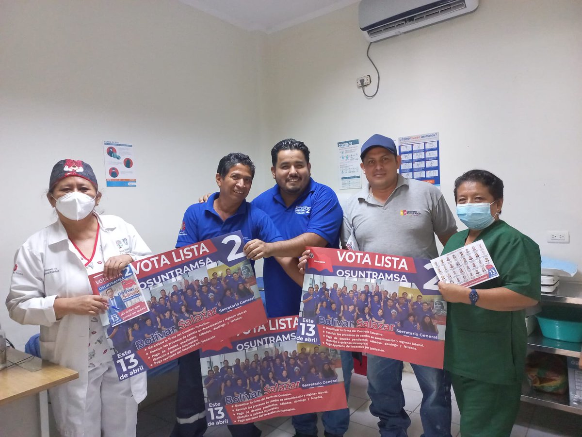 OSUNTRAMSA_N's tweet photo. Nosotros, Trabajadores de la Salud, te invitamos a votar este 13 de abril por aquel que PENSÓ EN TODOS: Wilson Salazar.
 
📍Provincia de Santa Elena. Zona #5.

Recorrido de las diferentes unidades operativas en conjunto a Danny Santana. 

VOTA LISTA DOS ✌️ https://t.co/ztN88xryUC