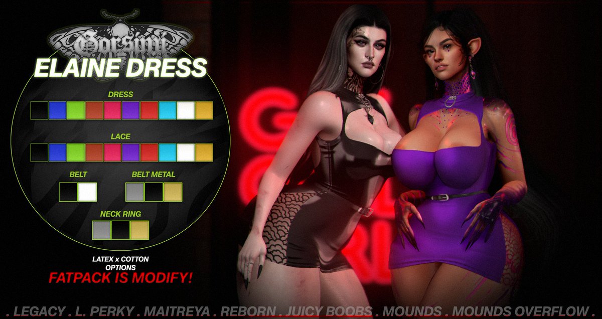 gorsimi's tweet photo. Coming to Warehouse Sale TONIGHT at 10pm SLT! 
The Elaine Dress!
Sized for Legacy/Perky, Lara, Reborn/JB/Mounds/Overflow!
Taxi: https://t.co/TV1GNsvDpr

#SecondLife #WarehouseSale https://t.co/nD6kaPzBwV