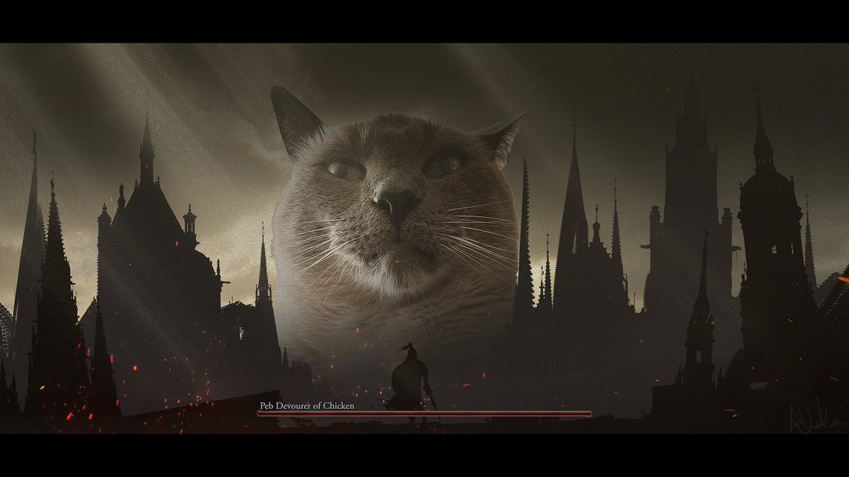 When my friends send me photos of their pets I can't help but turn them into demons to be slain.