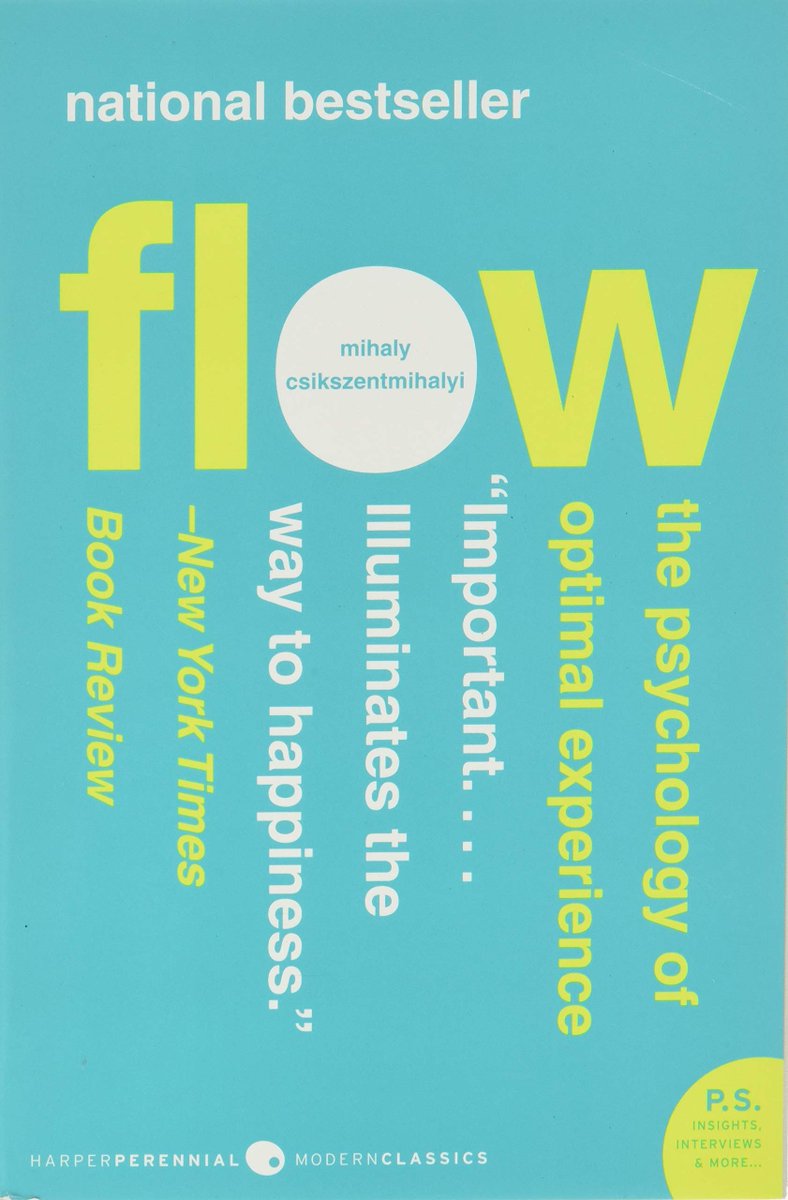 📘  Flow: The Psychology of Optimal Experience

by Mihaly Csikszentmihalyi

Here's a 20-tweet summary to help you unlock the secrets of peak performance and happiness. #Flow #OptimalExperience