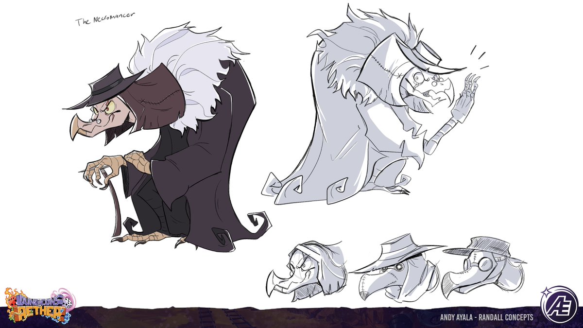 YeahBeezii's tweet image. Character Concepts for Randall!

Randall was another character I made during early development.  Truly a trustworthy, old vulture man. 
#dungeonsofaether