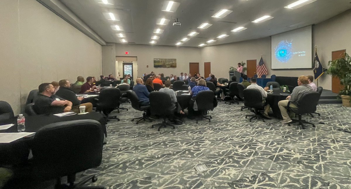 JustaSean's tweet photo. Had the pleasure speaking to the Municipal Technical Association of SC today. @MuniAssnSC
Plus I got to drop some DSS knowledge on them!
#TeamDSS #TeamSC #Cyber #SouthwestMeltdown https://t.co/arLBvYRHjg