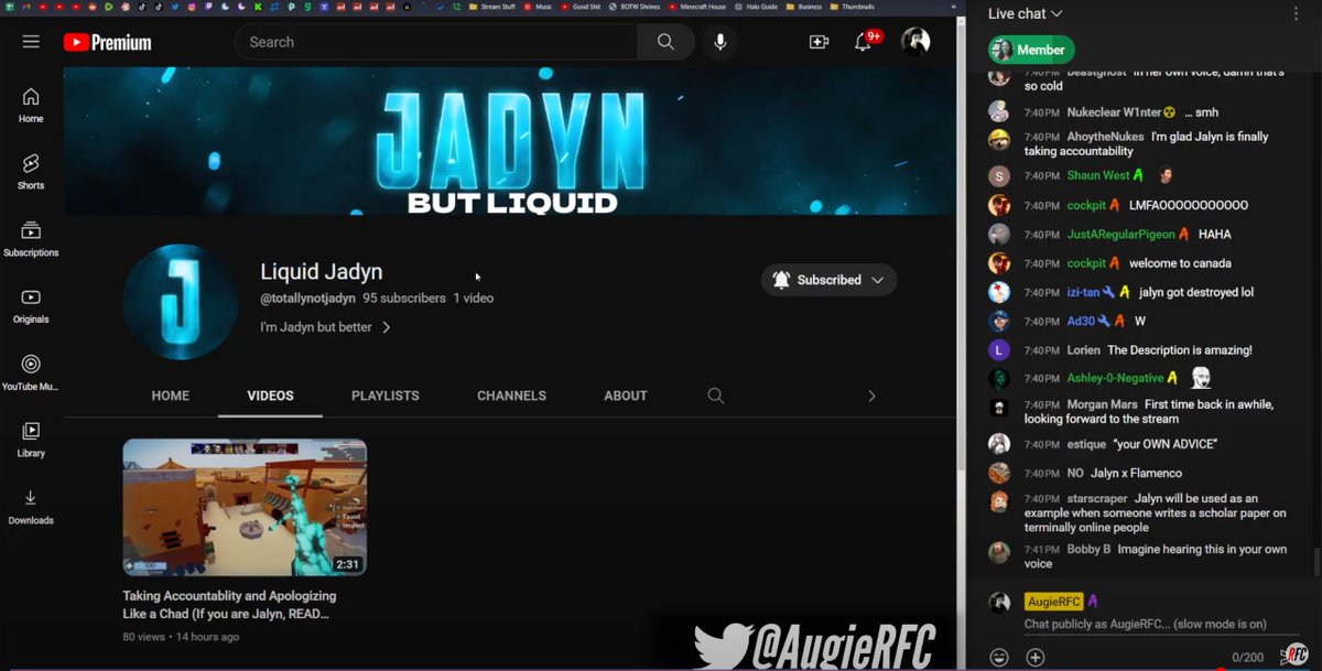 BasedTransPost's tweet image. I'm striking @AugieRFC for promoting an impersonater of mine
he is the reason that the copyright tool exisrs