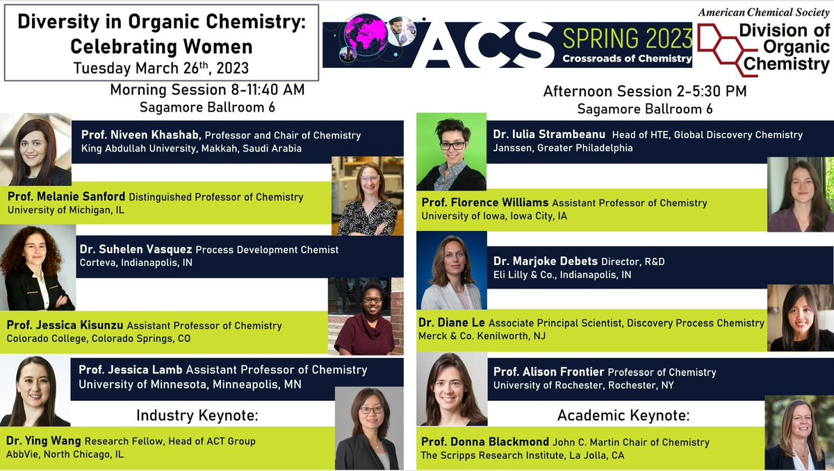 MidWestEWOC's tweet photo. Coming to Indianapolis for #ACSSpring2023? Join us and @ACSorganic for a networking/happy hour event. Make sure to also check out the symposium Celebrating Diversity in Organic Chemistry, highlighting a fantastic speaker and poster line-up that you won’t want to miss! @EWOC8 https://t.co/FLdqu6cnsZ