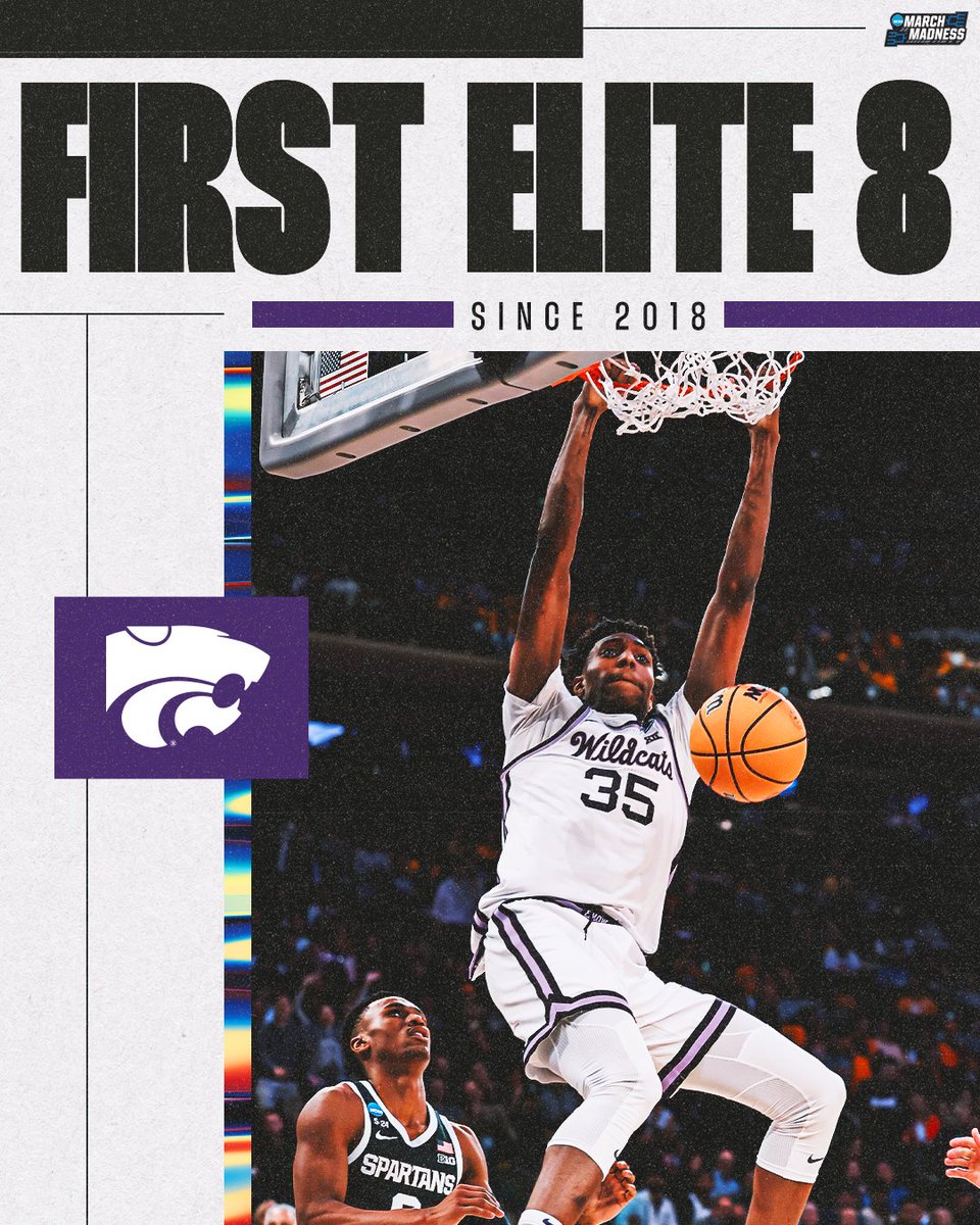 Welcome back to the #Elite8, Kansas State! 👏

#MarchMadness