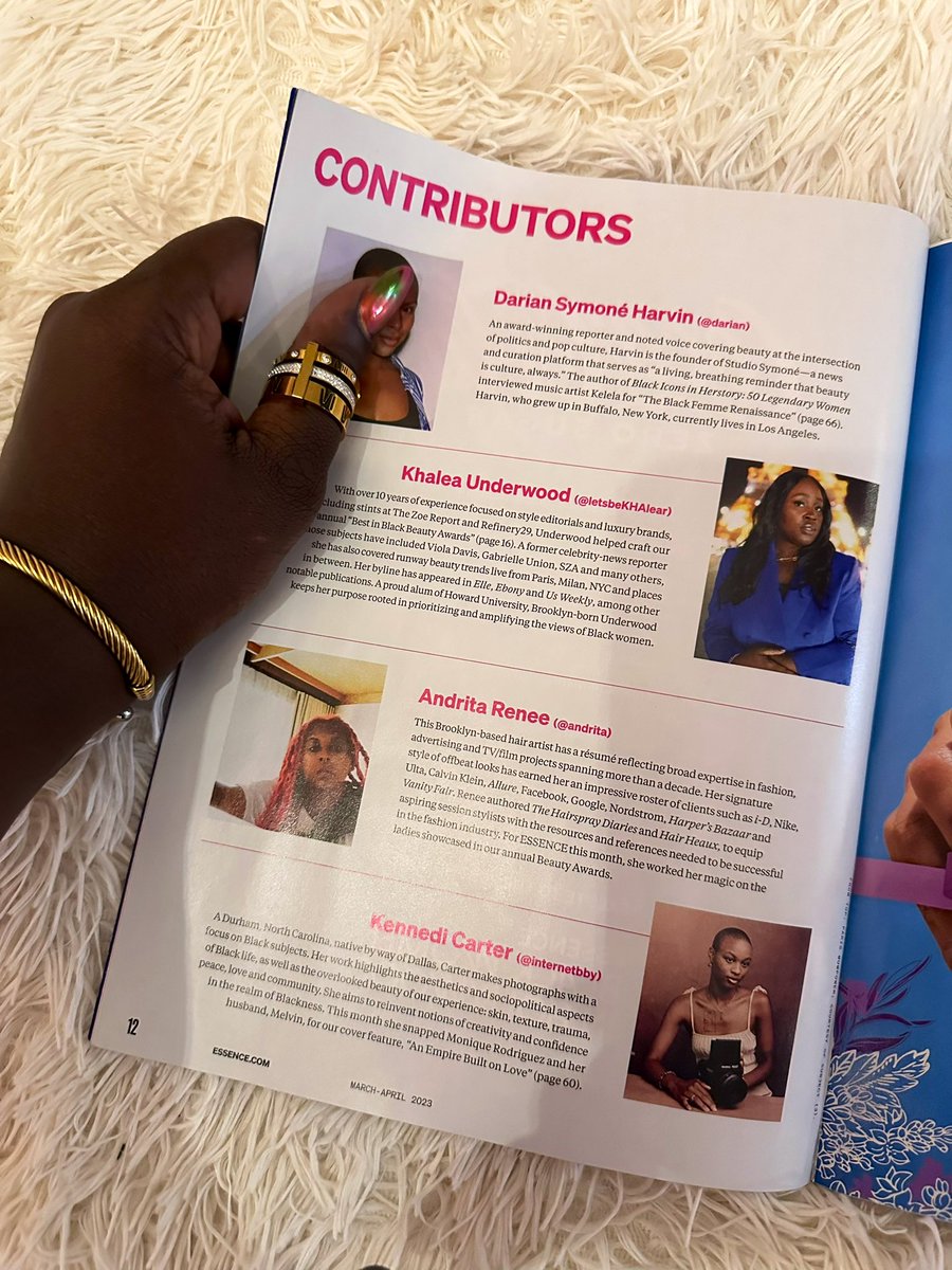 letsbeKHAlear's tweet image. I majored in journalism at Howard because I had ALWAYS dreamed of working at @ESSENCE. (It was in my admissions essay and everything, lol) 

This year, I had the honor of guest-editing the mag’s Best In Black Beauty Awards.

This is truly one of my most proudest moments. ♥️