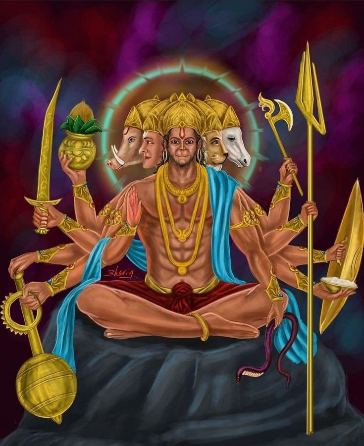 AkshitaL_'s tweet photo. पंचमुखी हनुमान से कंजूसी कैसी लिखें जय श्री राम ❣️ https://t.co/OrM7sh9K17