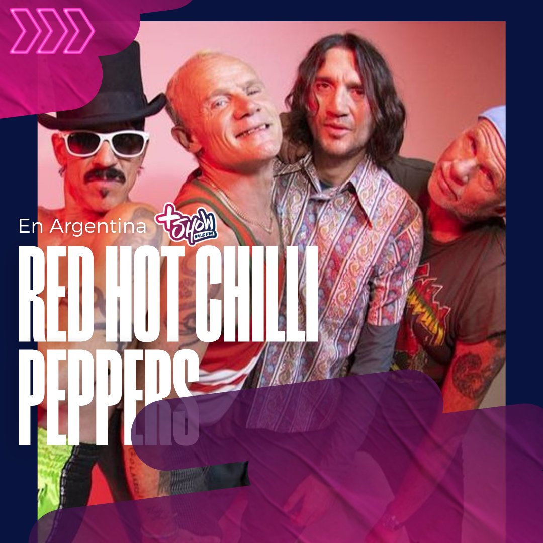 masshowfm's tweet photo. La banda californiana #RedHotChilliPeppers se presentará 24 de noviembre en el estadio de River Plate⭐ https://t.co/THTAK6ftfw