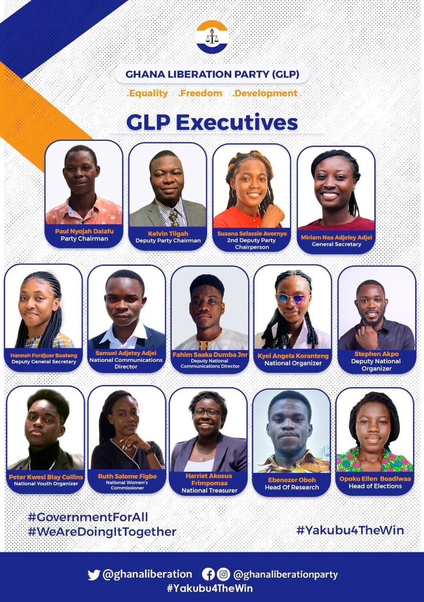 ruth_fiagbe's tweet photo. Willingly they presented themselves. 
They were probed yet they stood out. 
They have been chosen to carry the mantle of torchbearers and march forward with equity and fairness under the able leadership of the Flagbearer to promote development. 🟧⬜️🟦 GLP #WeAreDoingItTogether https://t.co/Z7G1uewCNK