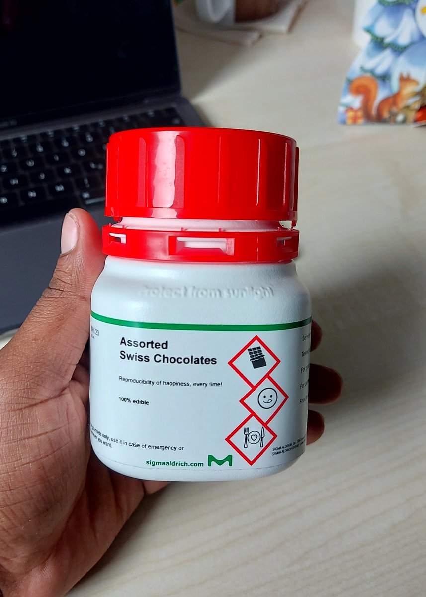 A lab reagent that we can finally consume 😋😋😋

Thank you <a href="/SigmaAldrich/">Sigma-Aldrich</a>