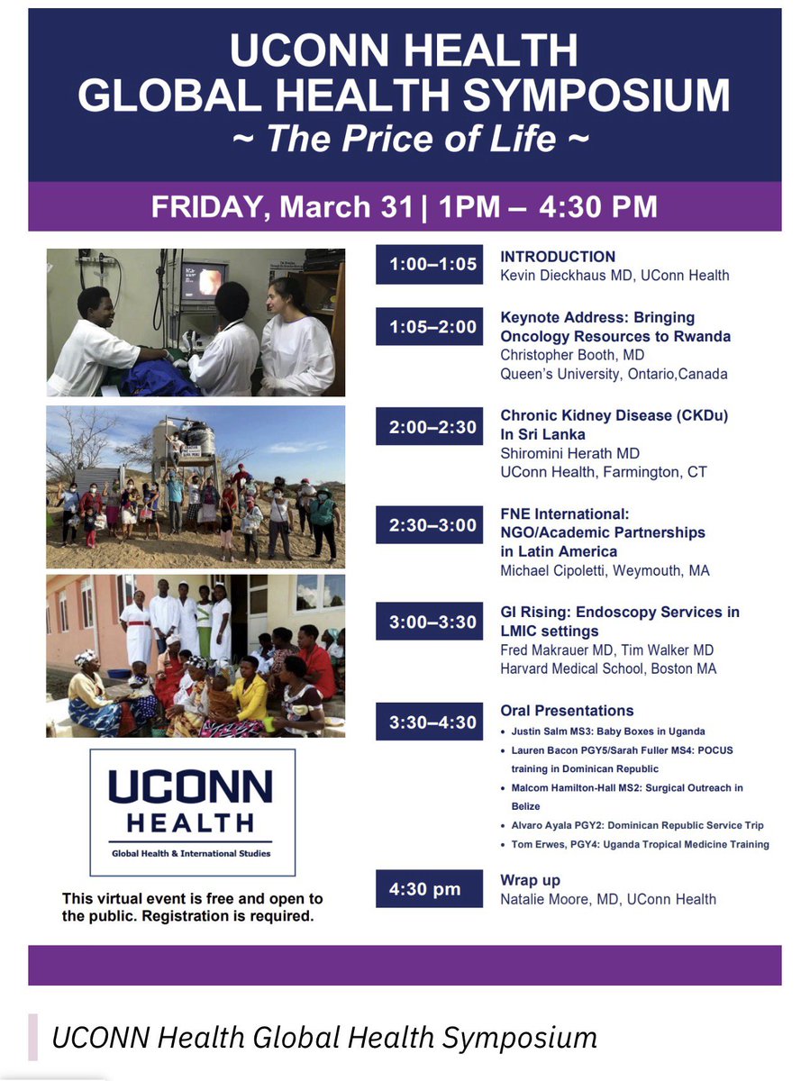 UConnGloHS's tweet photo. Check out the Global Health Symposium hosted by UConn Health! https://t.co/TDC19l6wRc