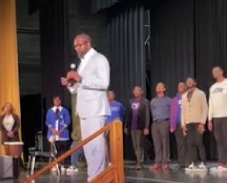 The phenomenal ECSU University Choir came to Dudley HS &amp; Carver HS today to show off their talents and tell students about why they should attend ECSU! Viking Pride 3x 💙🤍 ⁦<a href="/ecsu_naa/">ECSU National Alumni</a>⁩ ⁦<a href="/ECSUAdmissions/">ECSU Admissions</a>⁩ ⁦<a href="/ECSU/">Elizabeth City State University</a>⁩ ⁦<a href="/DhsGold/">DHS Gold Team</a>⁩ ⁦<a href="/CfMontague/">Carol Montague-Davis</a>⁩ ⁦