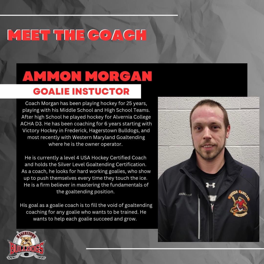 HYHA is pleased to announce that Coach Ammon Morgan will be returning for our 2023-2024 hockey season as our Goalie Instructor.