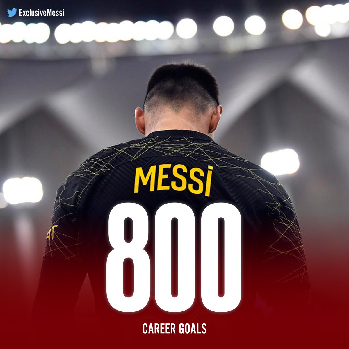 ExclusiveMessi's tweet photo. 🚨 Lionel Messi has just scored his 800th career goal!
He’s just a playmaker 🤯 https://t.co/vRgkK5hYGk