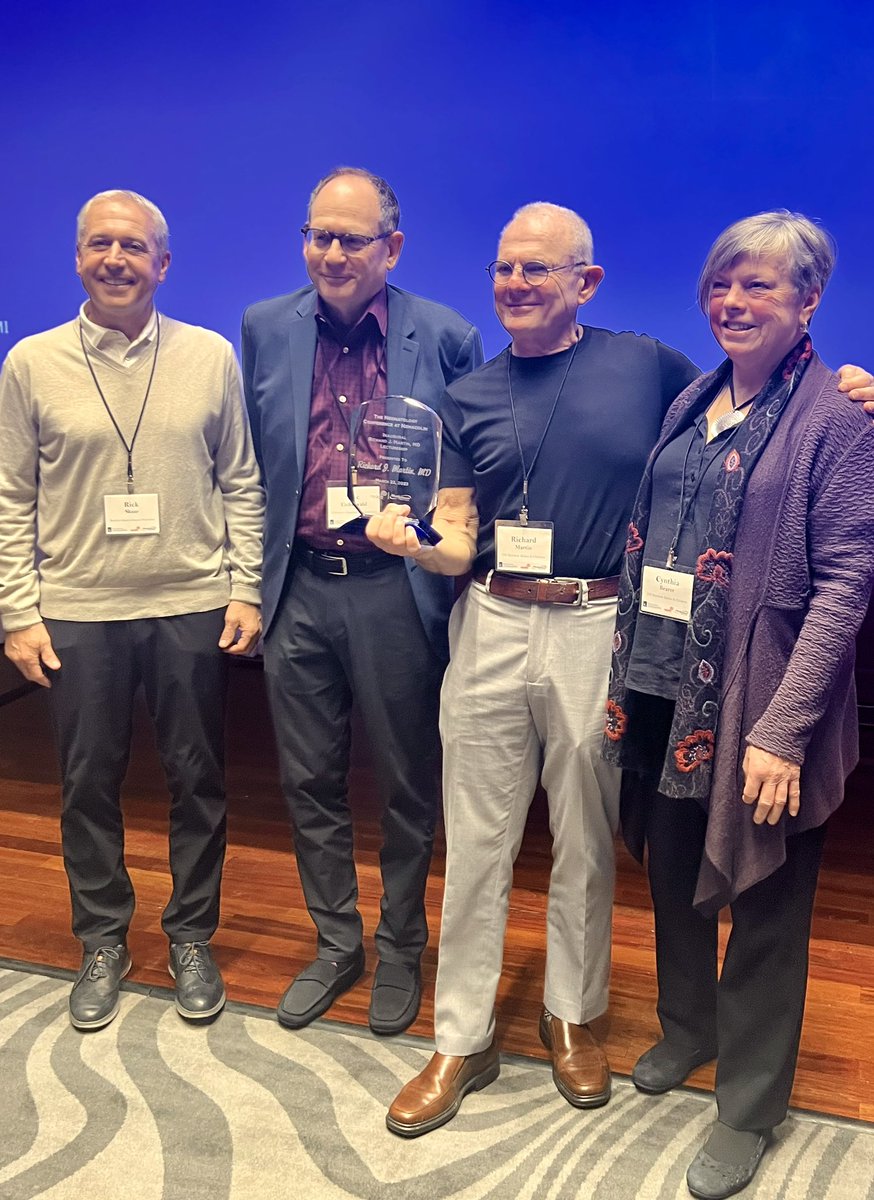 Dr. Richard Martin was honored with the inaugural Richard Martin lecture award tonight at the 30th Annual Neonatology Conference at Nemacolin! We are so lucky to learn from him at Rainbow.