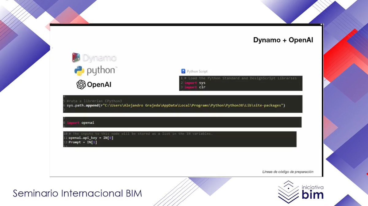 Alex_Grajedarq's tweet image. Ya está arriba mi presentación  en el Seminario Internacional #BIM 3ra edición.
Gracias a @IniciativaBim  por la invitación.
shorturl.at/qsTV2
#arquitectura #realestate #programaciónVisual @DynamoBIM  #openAI