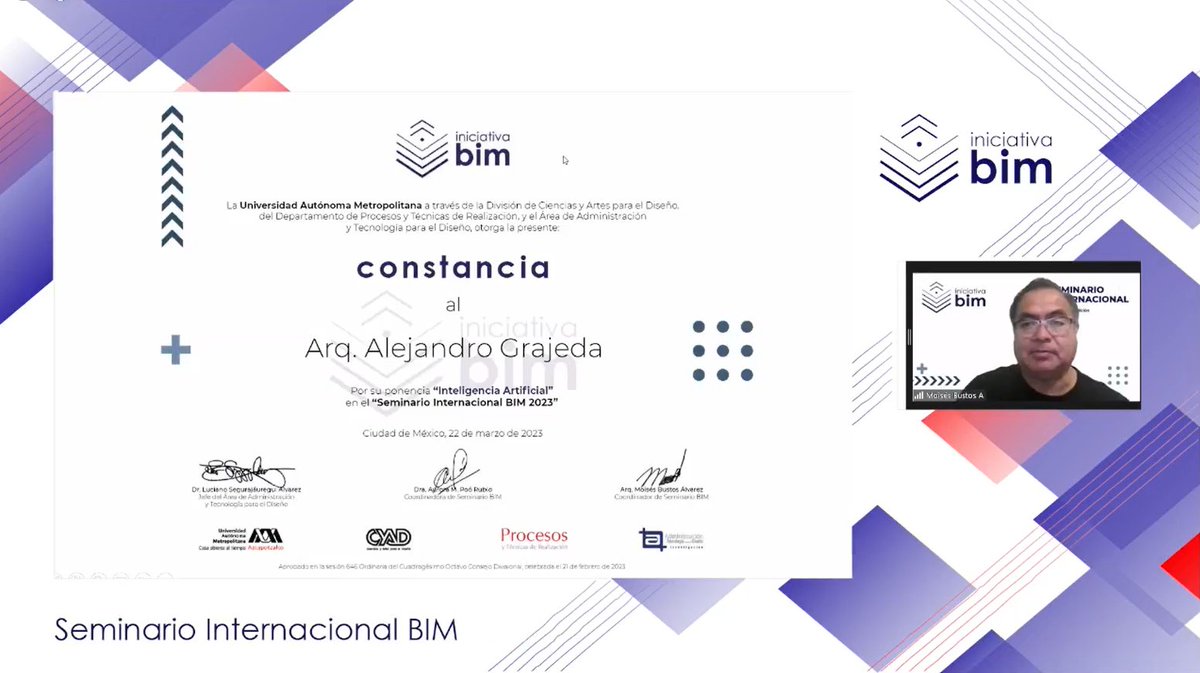 Alex_Grajedarq's tweet image. Ya está arriba mi presentación  en el Seminario Internacional #BIM 3ra edición.
Gracias a @IniciativaBim  por la invitación.
shorturl.at/qsTV2
#arquitectura #realestate #programaciónVisual @DynamoBIM  #openAI