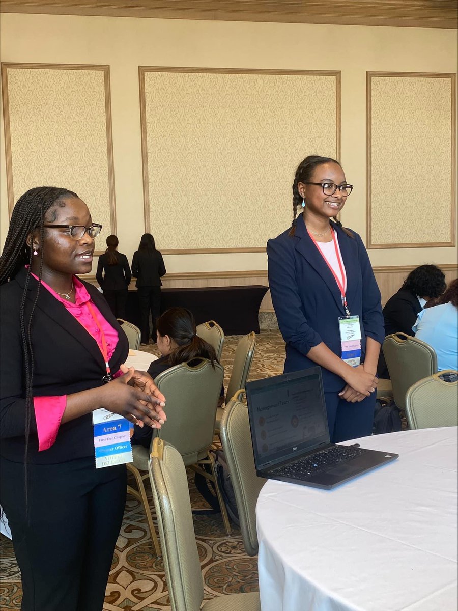 KennedaleCTE's tweet photo. Seniors Adetola Awe &amp; Toni Hughes have advanced to compete in the final round in the Business Plan competition at the Future Business Leaders of America (FBLA) State Conference in Galveston. We find out tomorrow morning how they placed. https://t.co/KrFeYNl7PE