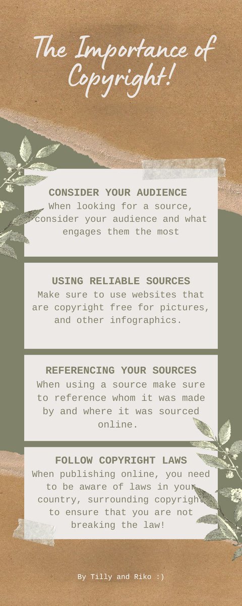 MatildaHirst's tweet photo. #makingsocialmedia 
The importance of copyright!
@riko_au_deakin https://t.co/wVpHep6YhO