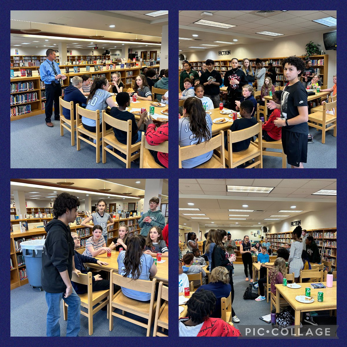 JolliffMiddle's tweet photo. The JMS Student Advisory Committee Meet-Greet & Eat ๐was great! Welcoming new students to the committee so we can continue to elevate student voice! These JAGS put in the work so JMS is better for all JAGS! #theymakeadifference #studentvoiceiscritical #JAGSrep #engageCPS https://t.co/mgwLfhP3vt