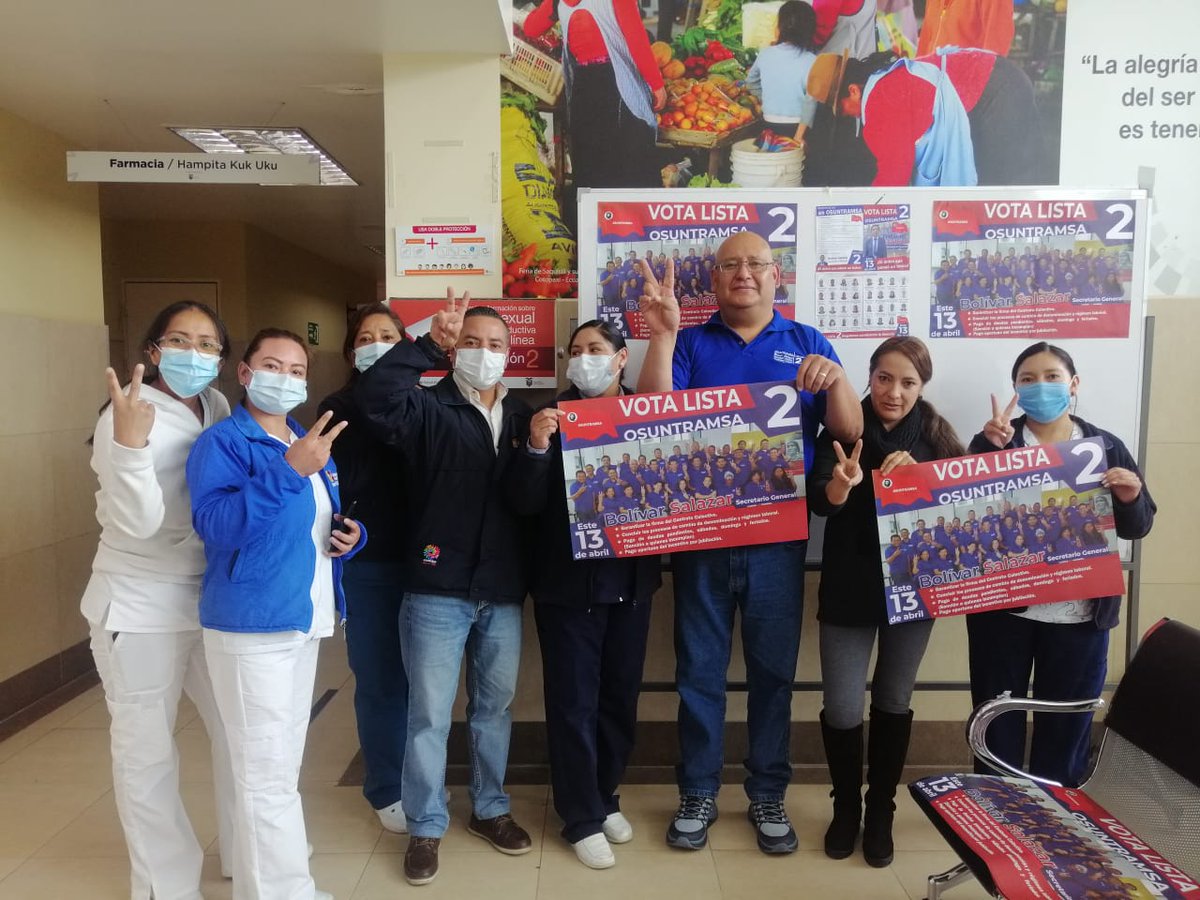 OSUNTRAMSA_N's tweet photo. 📍Centro de Salud Saquisili - Tipo C, Latacunga. 

Osuntramsa Nacional, como una agrupación de carácter sindical, busca llegar a todos los trabajadores de la Salud con el fin de unirnos en la lucha de nuestros derechos.  

Por ello, vota por la LISTA #2 ✌️. VOTA por un cambio. https://t.co/QniX2ZKr2K