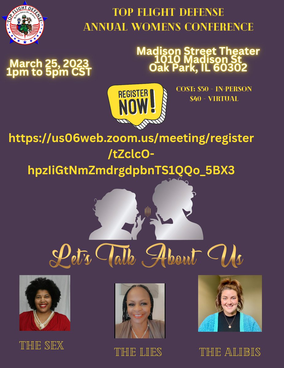 defense_top's tweet photo. ATTENTION LADIES: THIS EVENT IS ONLINE AND IN PERSON. IF YOU ARE PURCHASING ONLINE PLEASE INBOX ME FOR THE ONLINE LINK.

NOTE: THERE WILL BE DOOR PRIZES AND RAFFLES THROUGHOUT THE EVENT

https://t.co/Sa1ovyIGTI https://t.co/MrafsEMvqM