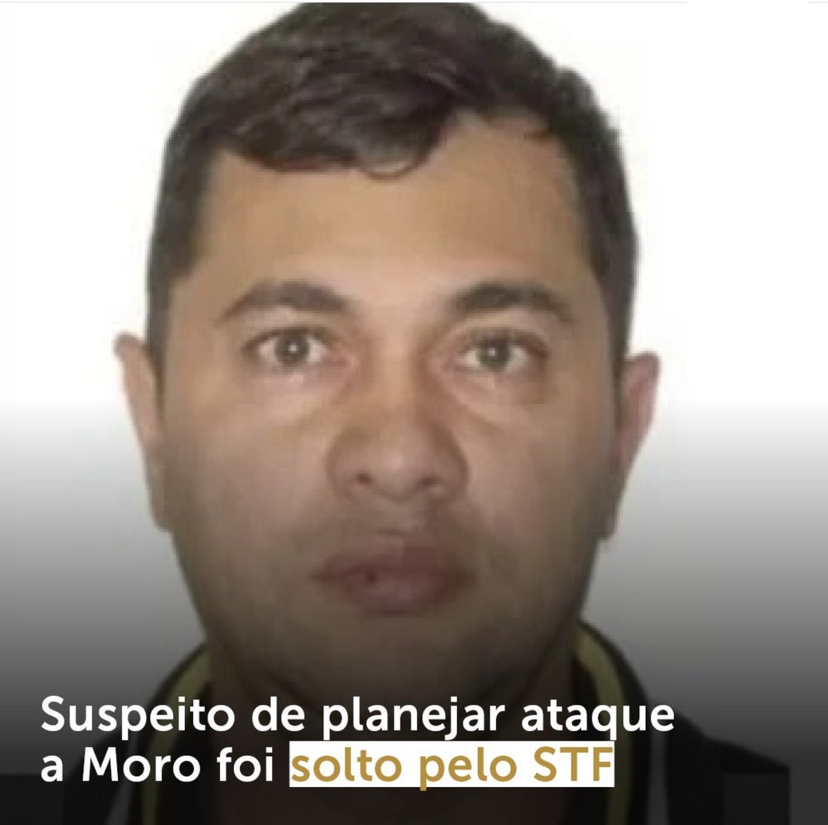 mcbohm's tweet photo. Esse é mais um bandido solto pelo STF que aterroriza o país. O outro está na presidência! https://t.co/z3a8KLqn5N