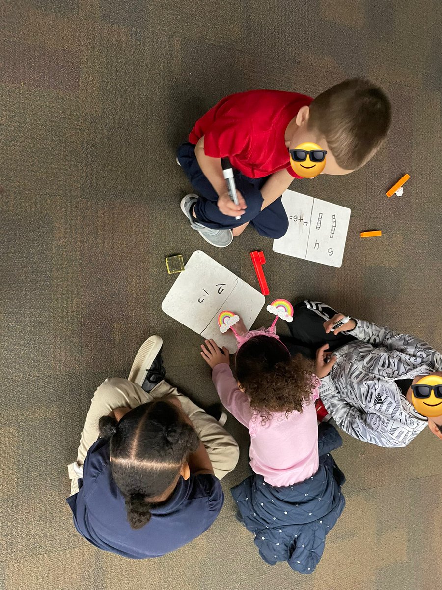 ms_panek's tweet photo. We ended the week before spring break in kindergarten being the teachers! We taught the preschoolers how to make ten and write number sentences! Kindergarteners are the best teachers!✏️ @IPSSkillen34 https://t.co/qBQMtg4rA6
