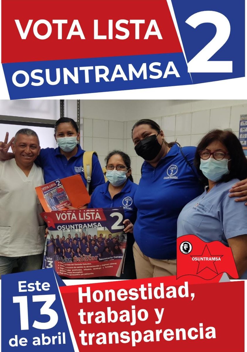 OSUNTRAMSA_N's tweet photo. 📍Hospital General Teófilo Dávila, Machala.

¡Machala PRESENTE!

Únete a la lucha con la LISTA #2, encabezada por el Secretario General Wilson Salazar y su comité ejecutivo.

✌️ https://t.co/MhAplARmMT