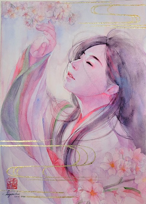 桜恋-予感-あしひきの山桜花日並べてかく咲きたらばいと恋ひめやも(山辺赤人/万葉集)山桜がもし何日もさき続けるような花であったなら、こんなにも桜を恋しいとは思わなかっただろう 
