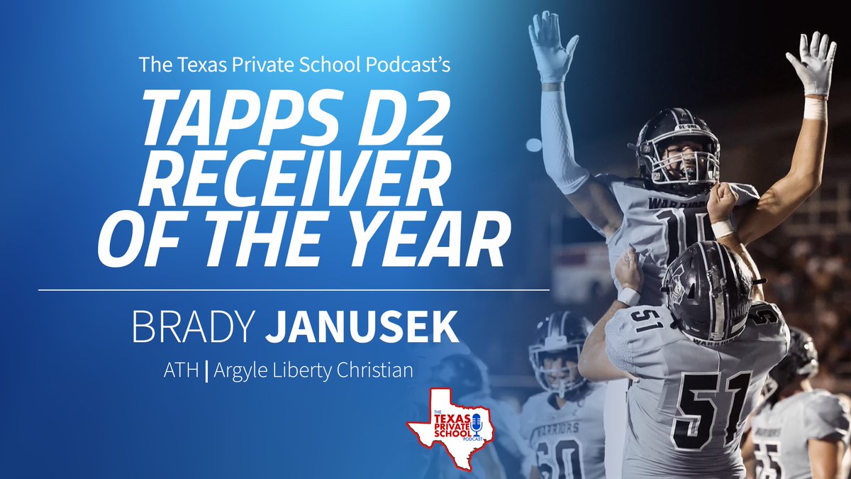 TXPSMedia's tweet photo. The TAPPS Division 2 Receiver of the Year...

@BradyJanusek of @NavyOut https://t.co/Nfy6DsXyLF