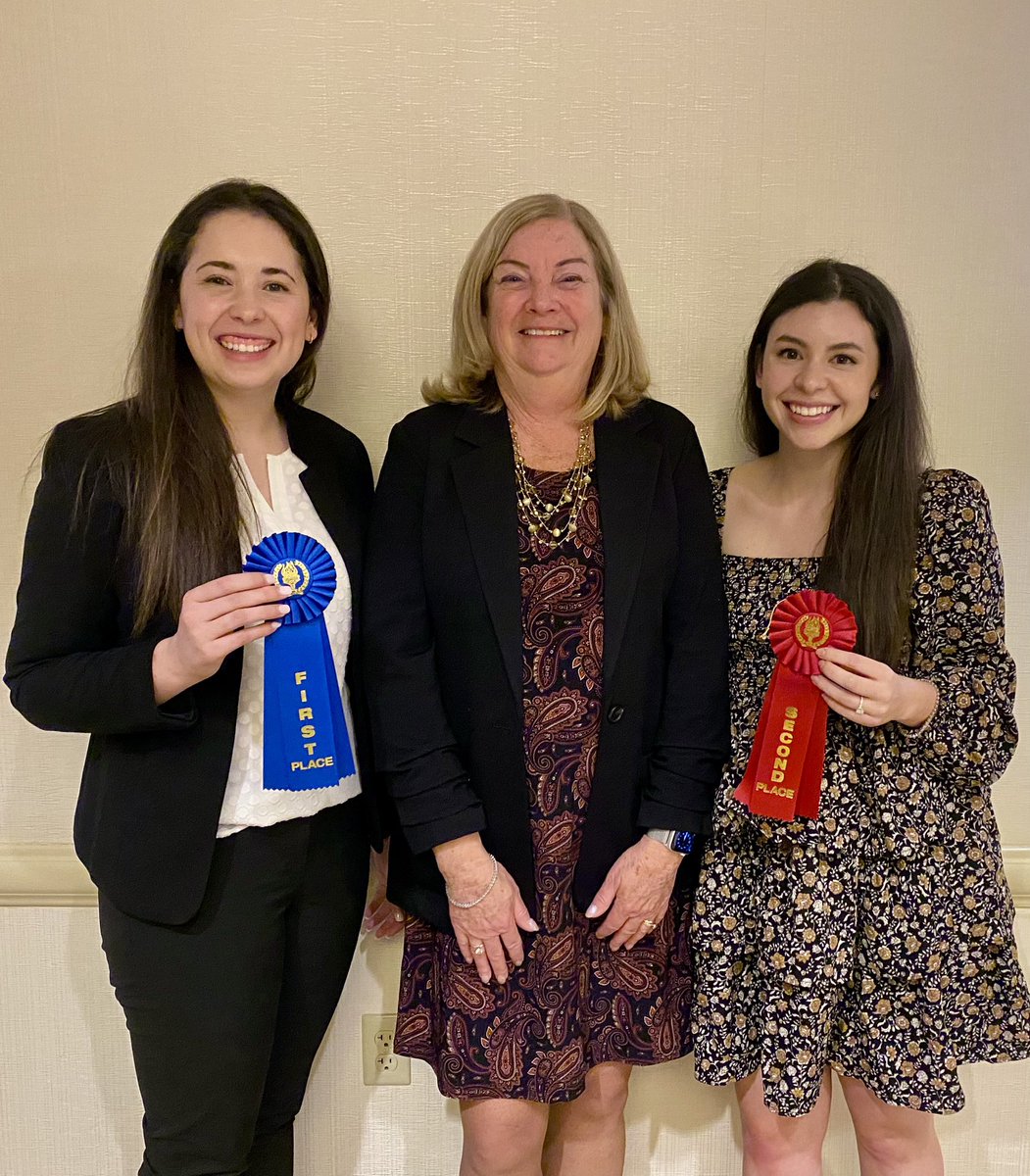 lbadzek's tweet photo. Olivia and Kalei earned first and second place for their posters at #ENRS2023 in the master’s and PhD categories. 

We are so proud! 🎉 https://t.co/js2ysJNPH3