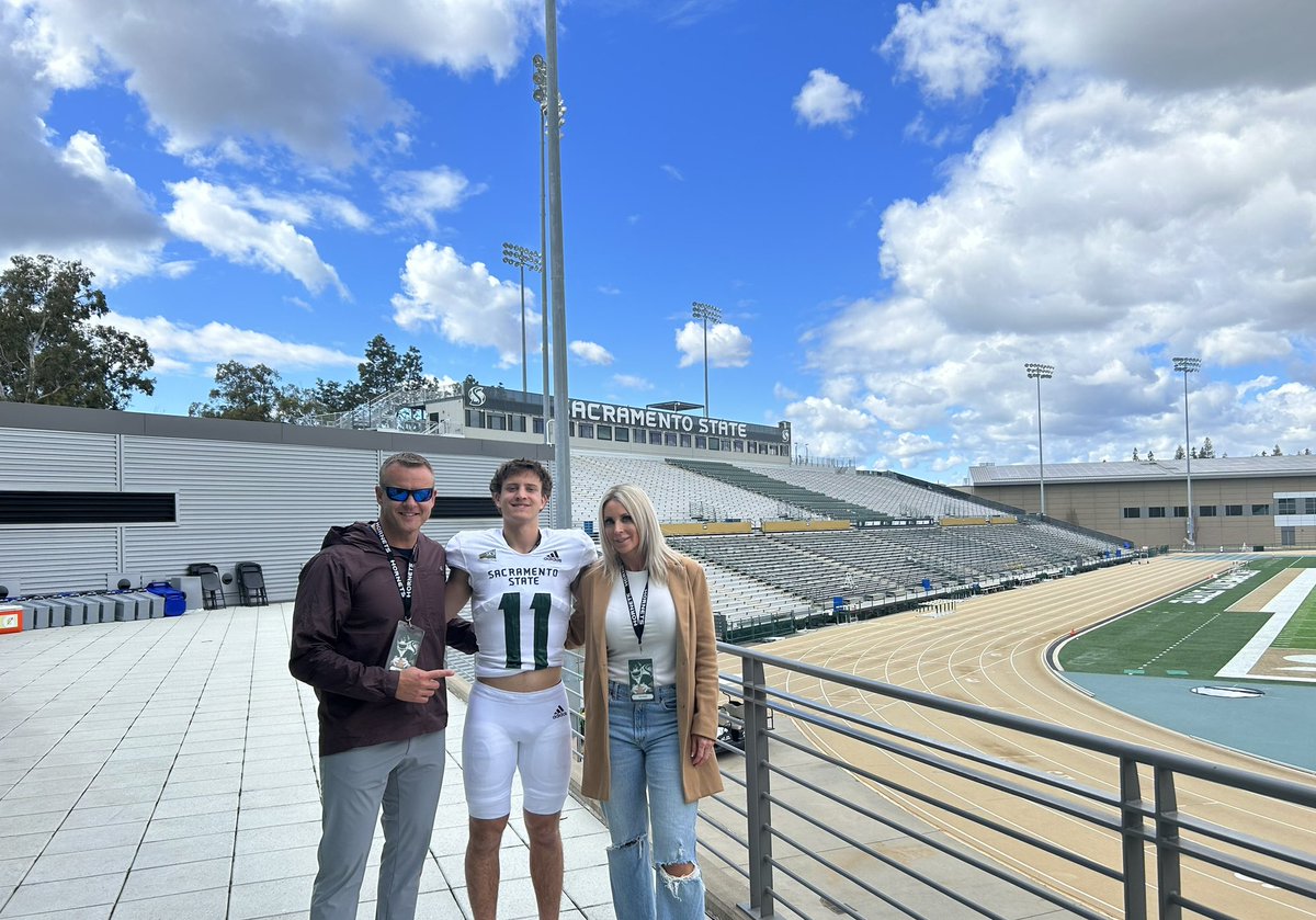 Had a blast <a href="/SacStateFB/">Sac State Football</a>
Thank you again to <a href="/CoachAThompson/">Andy Thompson</a> &amp; <a href="/BobbyFresques/">Bobby Fresques</a> for the hospitality!