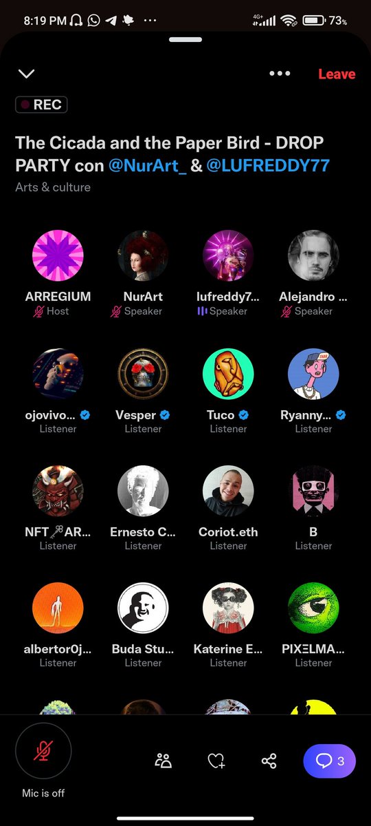 <a href="/arregium/">ARREGIUM</a> @LUFREDDY77 <a href="/alejandro_rozan/">𝐀𝐥𝐞 𝕽𝐨𝐳𝐚𝐧 🦂</a> <a href="/B_DWIL/">B</a> <a href="/KaterineArt/">Katerine Escobar</a> Maravilloso Arregium. Gracias gracias gracias!❤️🔥🔥🔥🔥
Y a todos los amigos que asistieron y nos apoyaron en esta 1era aventura!